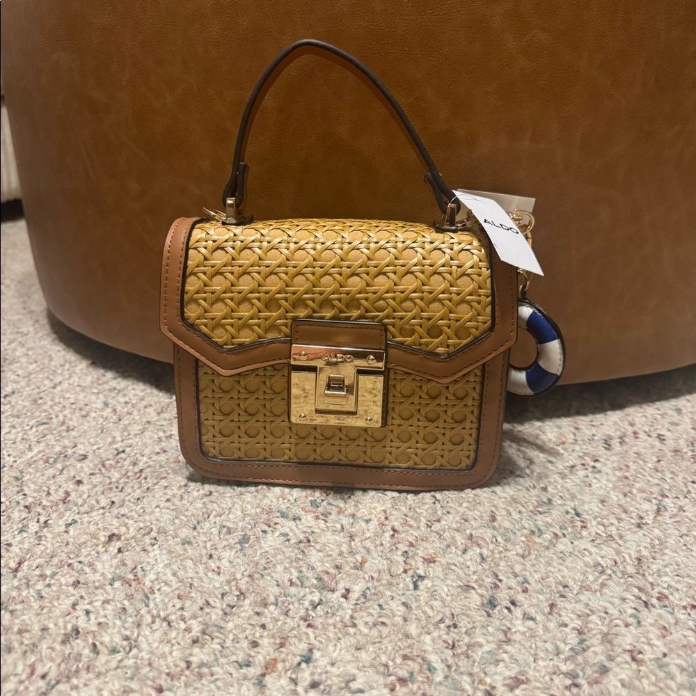 ALDO. Cross body bag with gold chain. New with tags.